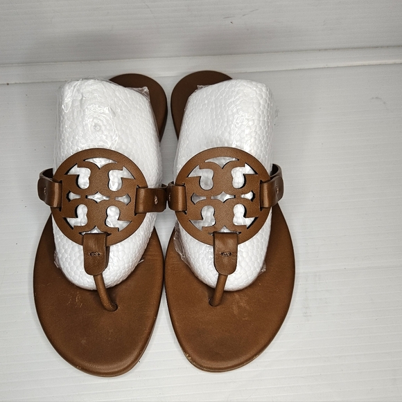 Tory Burch Miller Sandals Brown Women’s Size 6 – Classic Designer
